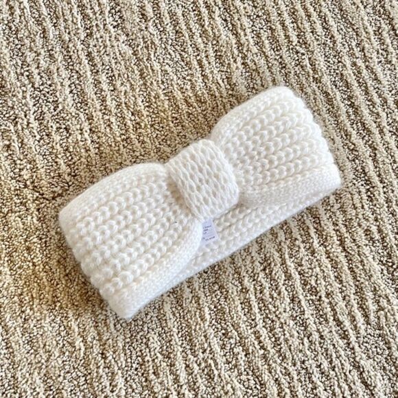 ❄️ French Connection Woven Bow Winter Headband - Picture 1 of 4